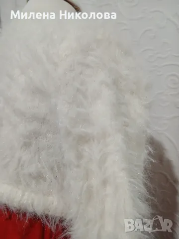 Рокля с тюл и пухена жилетка, снимка 3 - Детски рокли и поли - 49610038