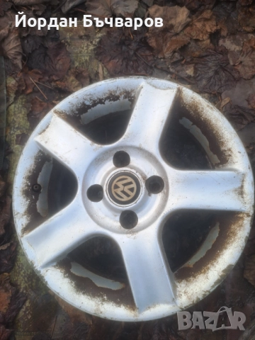 Алуминиеви джанти 14 Цола 4Х100 от VW Golf Mk2 , снимка 4 - Гуми и джанти - 52446071