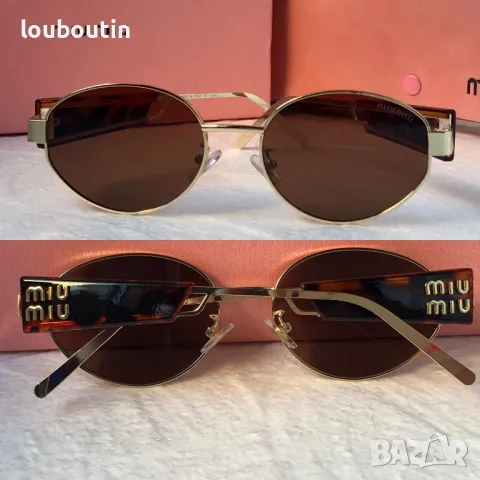 Miu 2024 дамски слънчеви очила елипса кръгли овални 4 цвята, снимка 3 - Слънчеви и диоптрични очила - 47668498