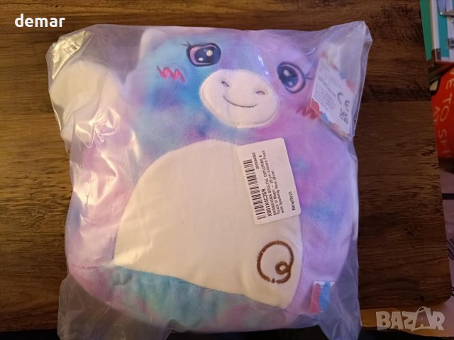 Плюшена мека играчка еднорог за бебета, 20 см, розово BARNSHENN SOULFUL EXPLORING, снимка 7 - Плюшени играчки - 43940273