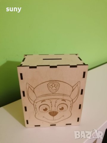 Дървена касичка пес патрул /Чейс, снимка 1