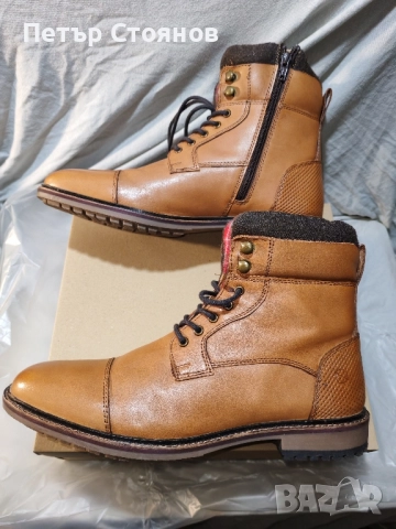 Удобни мъжки боти от естествена кожа Paul Vesterbro №44, снимка 9 - Мъжки боти - 52522891