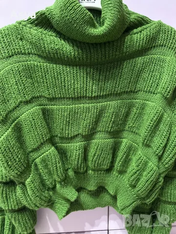 Зелена блуза , снимка 4 - Блузи с дълъг ръкав и пуловери - 49224547