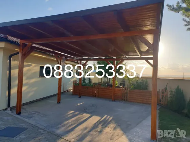 Изграждане на дървени навеси Покриви с гаранция Ремонт на покриви и хидроизолации, снимка 3 - Ремонти на покриви - 49818396