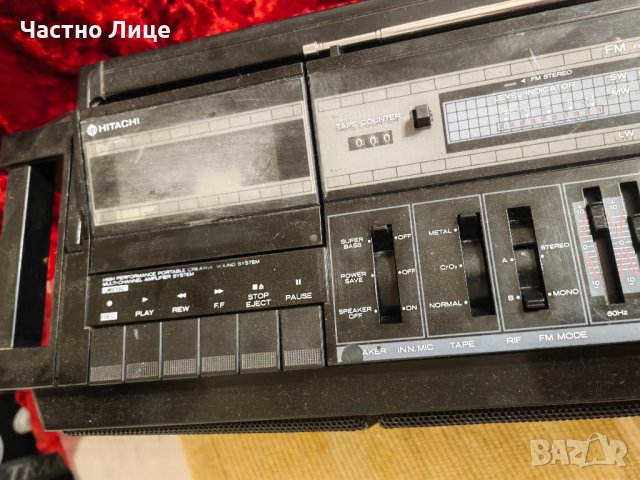 Много Рядък Модел на Радиокасетофон HITACHI 3D7 TRK-7620E 1986 г, снимка 5 - Радиокасетофони, транзистори - 43049302