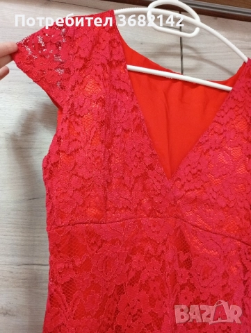 продавам червена рокля , снимка 5 - Рокли - 52498260