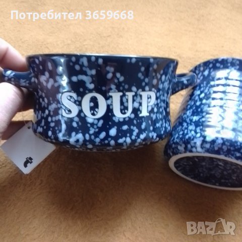 Комплект купичка за супа и чаша за кафе,НОВИ, снимка 2 - Чаши - 40216948