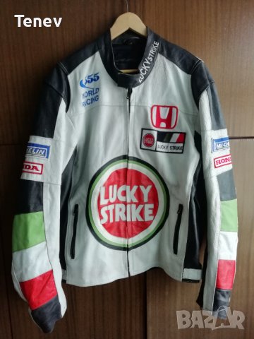 Honda Lucky Strike Vintage Racing F1 Formula1 XL Оригинално кожено яке Leather , снимка 1 - Якета - 34949156