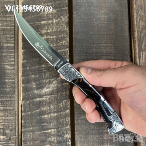Сгъваем нож COLUMBIA A3165 BLACK -100х237 мм, снимка 3 - Ножове - 52206575