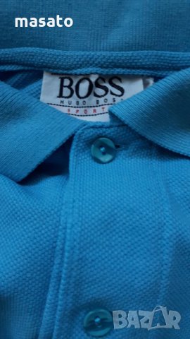 BOSS - синя тениска, снимка 4 - Тениски - 27927539