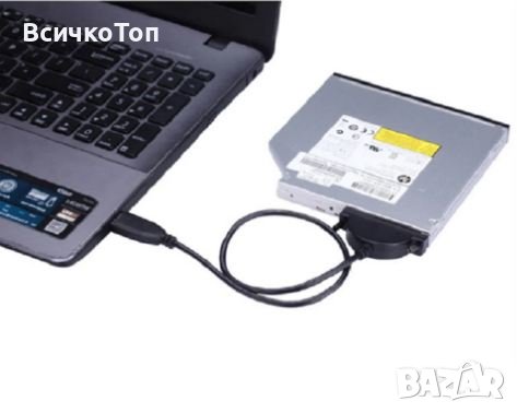 Кабел правещ CD/DVD от лаптоп на външно устройство по USB, снимка 2 - Кабели и адаптери - 39446822
