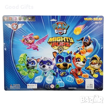 Комплект фигурки пес патрул, с кученца и значки, снимка 2 - Фигурки - 38003214