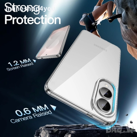 Прозрачен Кейс SPACE CASE за Samsung Galaxy S25 Edge, снимка 3 - Калъфи, кейсове - 51635991