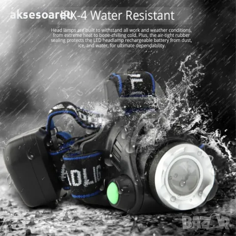 Висококачествен нов Мощен LED челник Акумулаторен телескопичен фар водоустойчив работен LED фенер , снимка 12 - Къмпинг осветление - 48100506