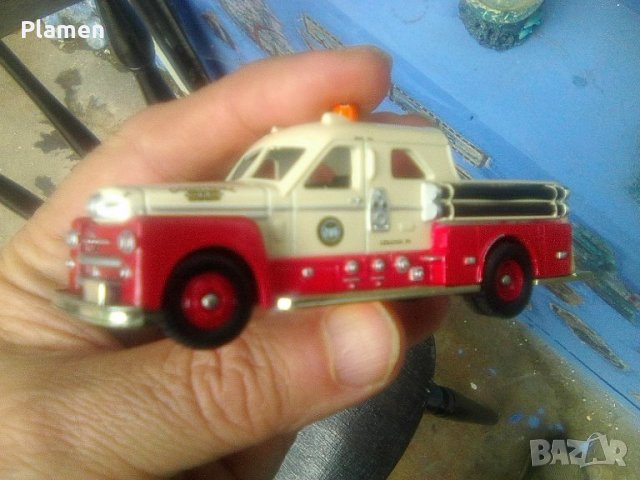 Модел на пожарен автомобил - помпа на фирма Корги мащаб 1/43, снимка 1