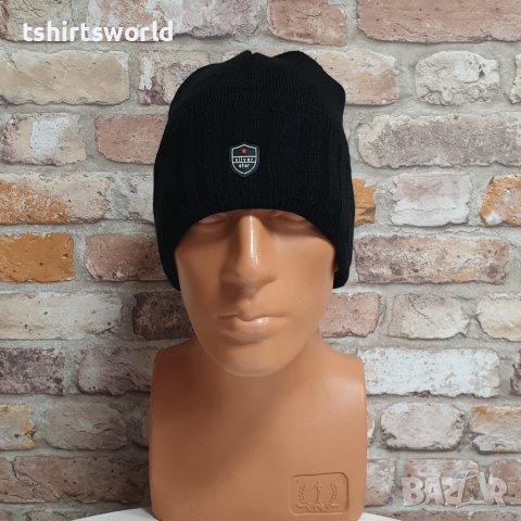 Нова зимна шапка SilverStar с раиран подгъв в черен цвят, снимка 4 - Шапки - 43375880