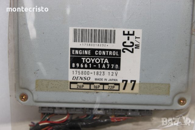 Моторен компютър Toyota Corolla E11 (1997-2000г) 89661-1A770 / 896611A770 / 1758001823 / 175800-1823, снимка 2 - Части - 40618125