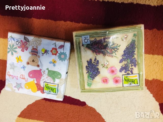 Разнообразни салфетки за декупаж, снимка 16 - Колекции - 26706301