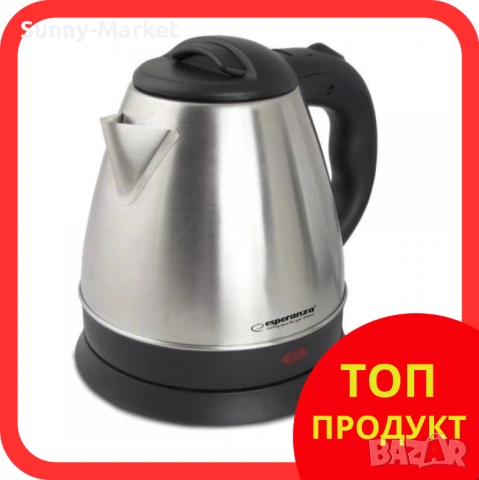 Електрическа кана Spring, 1350W, 1 л., Сребрист, нерък, стомана