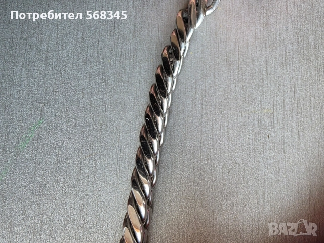 Мъжки ланец от стомана, снимка 7 - Колиета, медальони, синджири - 52208550