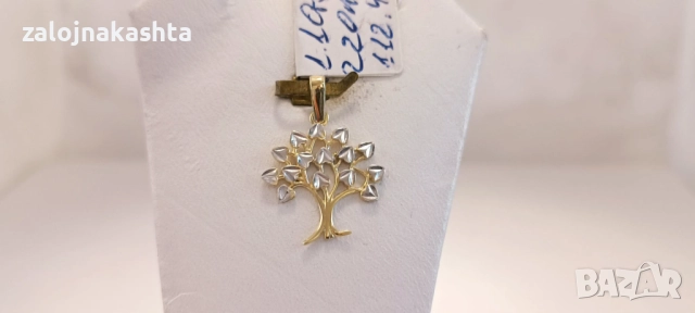 Нова Златна висулка дървото на живота-1,10гр/14кр