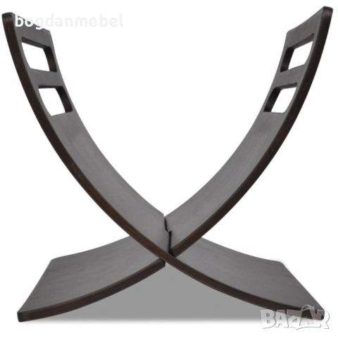 Sonata Дървена стойка за списания, цвят кафяв, снимка 3 - Органайзери - 53592864