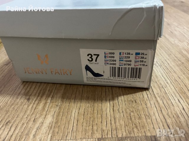 Черни токчета Jenny Fairy, снимка 5 - Дамски елегантни обувки - 44013943