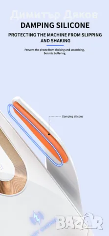 Безжично зарядно за кола с гравитационен държач – Супер бързо зареждане и удобство, снимка 6 - Безжични зарядни - 48232598