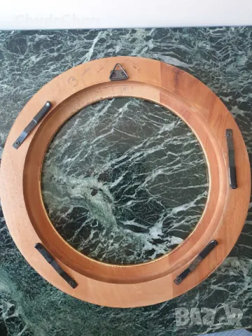 11бр Van Hygan & Smythe луксозна английска кръгла дървена рамка за декоративна порцеланова чиния, снимка 5 - Колекции - 47173394