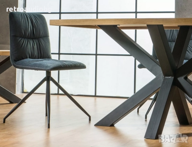  Трапезна маса Крос В дъб 180х90, снимка 2 - Маси - 52823210