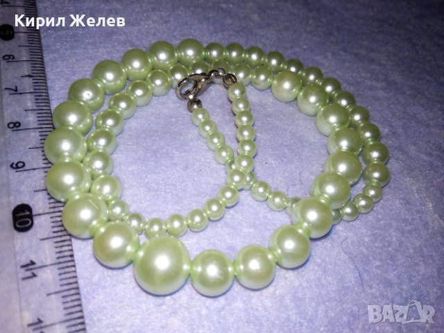 МНОТО КРАСИВО НЕЖНО ПЕРЛЕНО КОЛИЕ БЕЛ ЕПОК СТИЛ 34786, снимка 4 - Колиета, медальони, синджири - 39141534