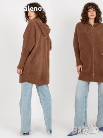 Дамско елегантно и ежедневно палто от алпака, 5цвята , снимка 16 - Палта, манта - 51814086