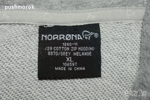 Norrona /29 Cotton Zip Hood Men Sz XL / #00301 /, снимка 10 - Спортни дрехи, екипи - 39467949