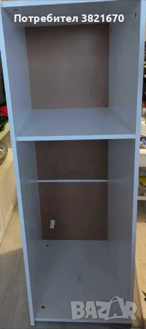 Надстройка за трикрилен гардероб -бял цвят