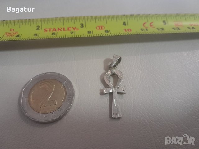 Стар Кръст анкх,Египет,сребро,маркировка, снимка 3 - Колиета, медальони, синджири - 43643930