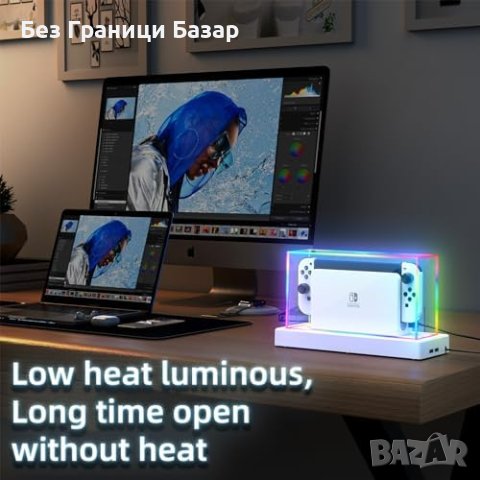 Нов LED Защитен Кейс Nintendo Switch OLED - Водоустойчив, Цветен, снимка 6 - Аксесоари - 43499775