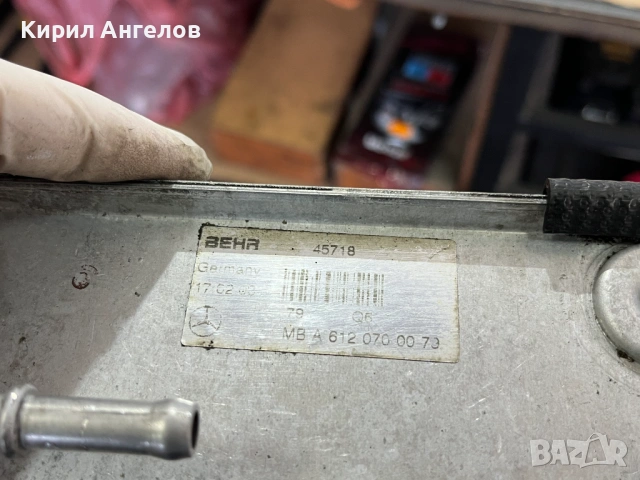 Охладителя на горивото за Mercedes C-class W203 2.2 CDI, снимка 5 - Части - 53583285