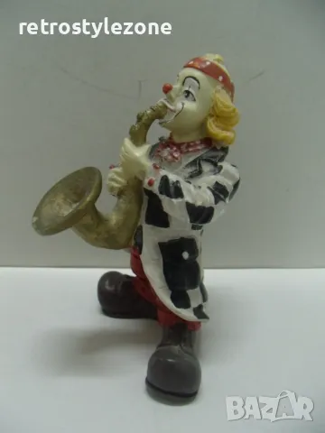 № 7872 стара фигура - клоун   , снимка 2 - Други ценни предмети - 49048386