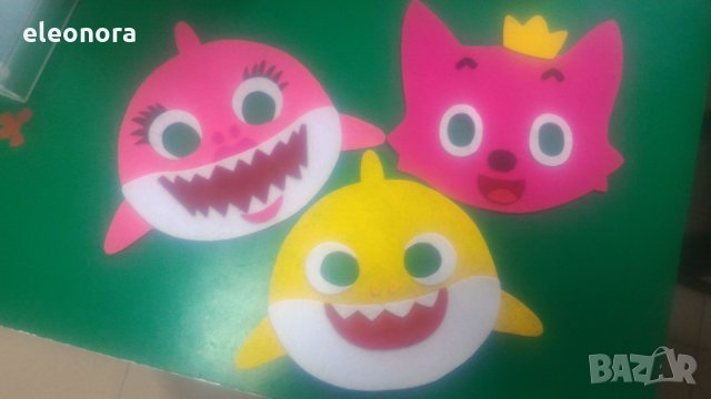 Ръчно изработени маски "baby shark", снимка 4 - Други - 29013494