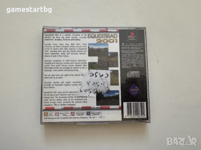 Equestriad 2001 за PS1, снимка 2 - Игри за PlayStation - 51578083