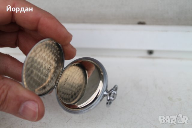 Джобен часовник ''Омега'' порцеланов циферблат 48 мм, снимка 7 - Колекции - 39376467