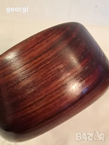 дървена купа от махагон 23/6, снимка 5 - Декорация за дома - 49662936