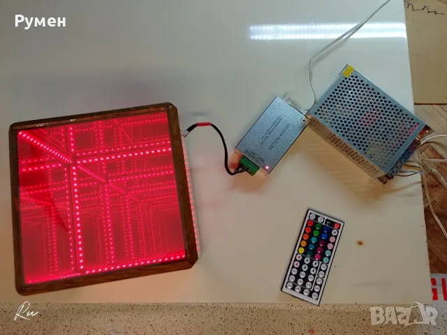 Нощна лампа лед infinity cube , снимка 6 - Лед осветление - 49184233