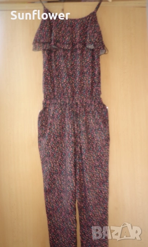 Нов с етикет гащеризон  CUBUS с флорални мотиви, размер XS  