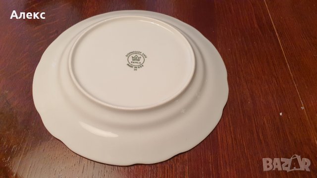 Kahla, GDR–Стара нежна порцеланова чинийка– 19см Отлична!, снимка 6 - Чинии - 37483804