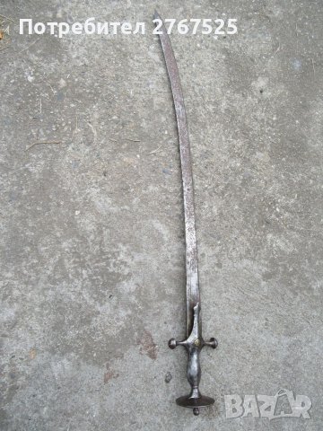 Стар Индо-Персийски Тулвар 19 век сабя меч острие шамшир, снимка 6 - Антикварни и старинни предмети - 40037144