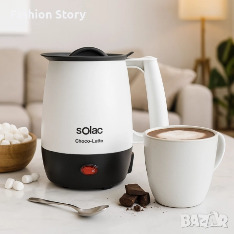 Уред за затопляне на мляко и правене на горещ шоколад Solac Choco-Latte, снимка 2 - Съдове за готвене - 51979635