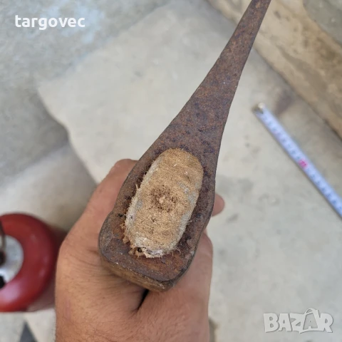 интересна стара немска брадва, снимка 5 - Антикварни и старинни предмети - 50679500