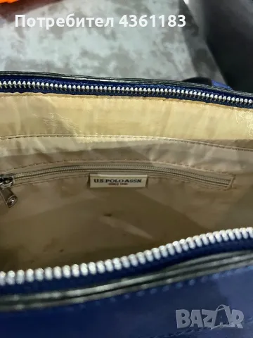  U.S. Polo ASSN синя дамска чанта, снимка 4 - Чанти - 48721926