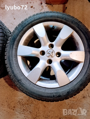 Лети джанти 16" 4х108 - 4 броя комплект със зимни гуми, снимка 2 - Гуми и джанти - 52911746
